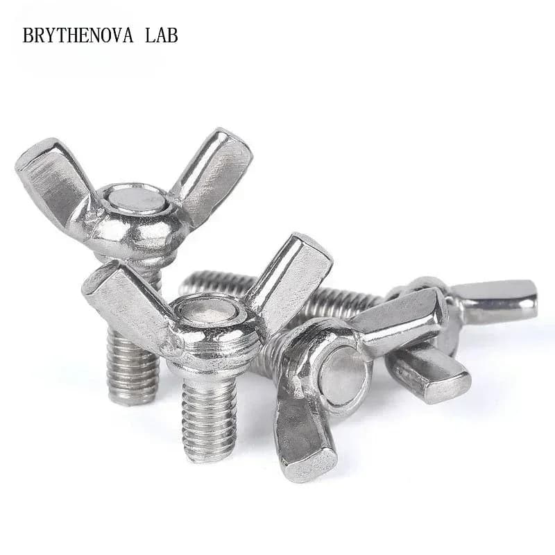 5pcs M3/M4/M5/M6/M8/M10 304 Stainless Steel Butterfly Shape Screw Tighten Hand Butterfly Wing Screw Sheep Horn Bolt