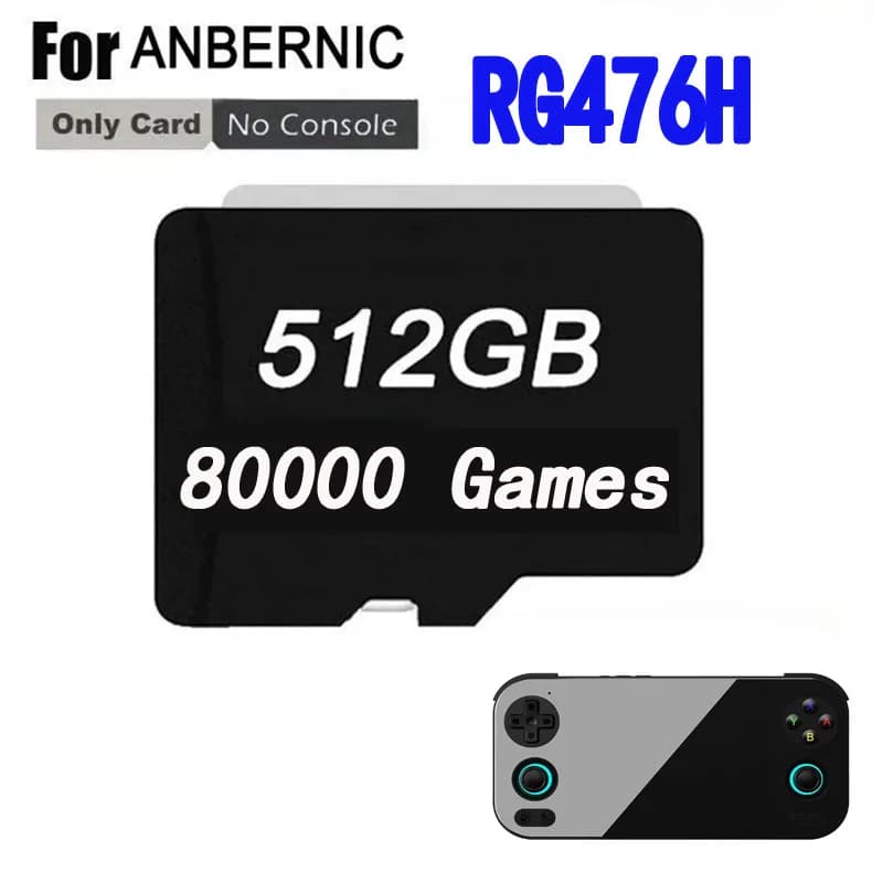 PER ANBERNIC RG476H TF Card portatile PS2 Console di gioco portatile Scheda di memoria Scheda SD 80000 giochi PS2 512G 256G 128G Scheda di gioco