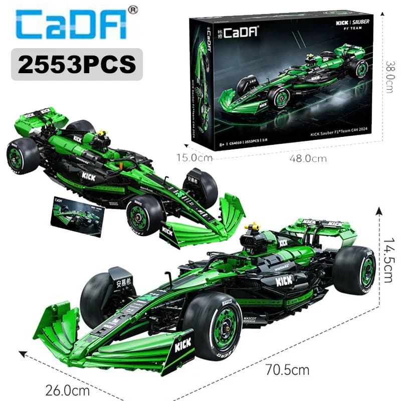 Cada 1:8 MOC Sauber F1 Team C44 Formula-1 F1 Auto da corsa Numero 24 Auto sportiva Building Blocks City KICK Auto Mattoni Giocattoli Regalo