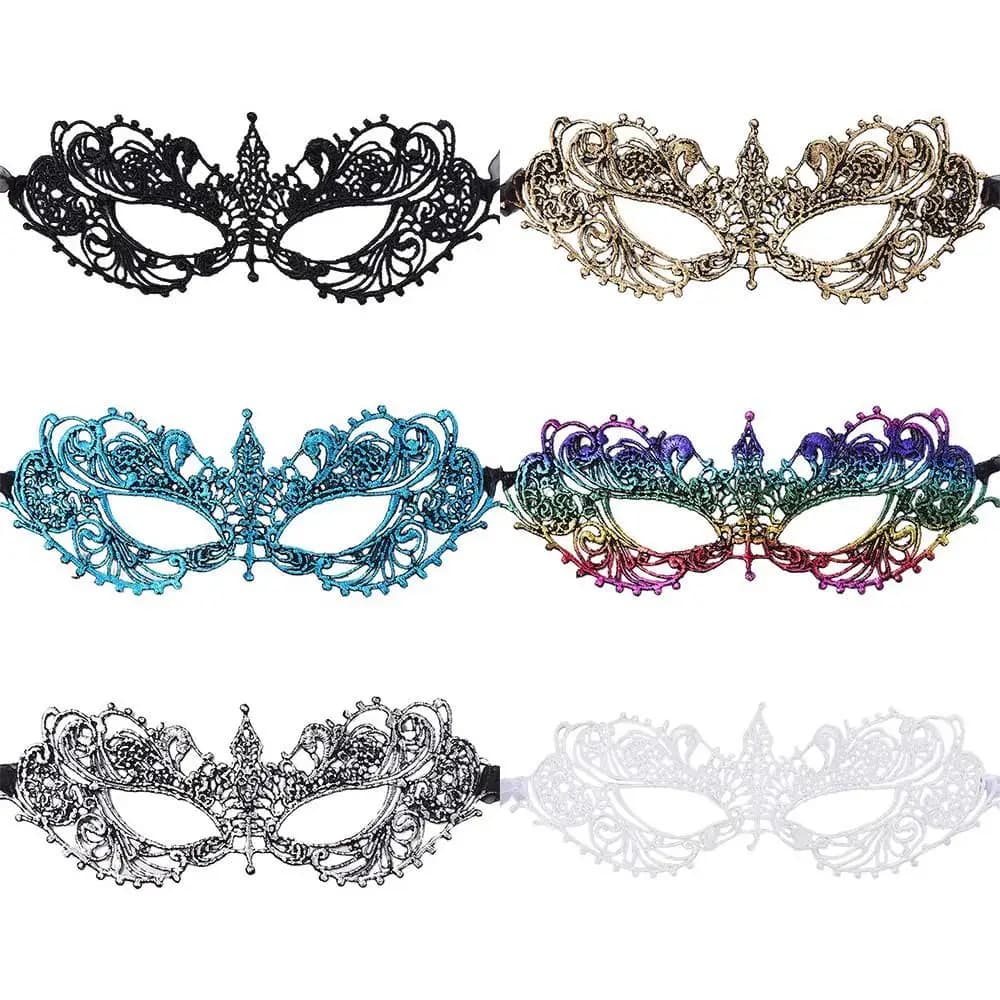 Cosplay Prom Props Costume Face Mask Halloween Supply Gift Carnival Party Supplies Masquerade Lace Mask Dance Masks Venice Mask