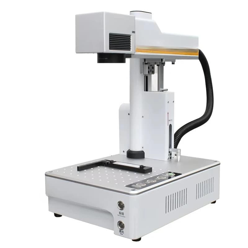 M-Triangel 20W Incisore Laser CNC a Fibra Nuovo Rimuovi Vetro Posteriore Cornice LCD in Metallo