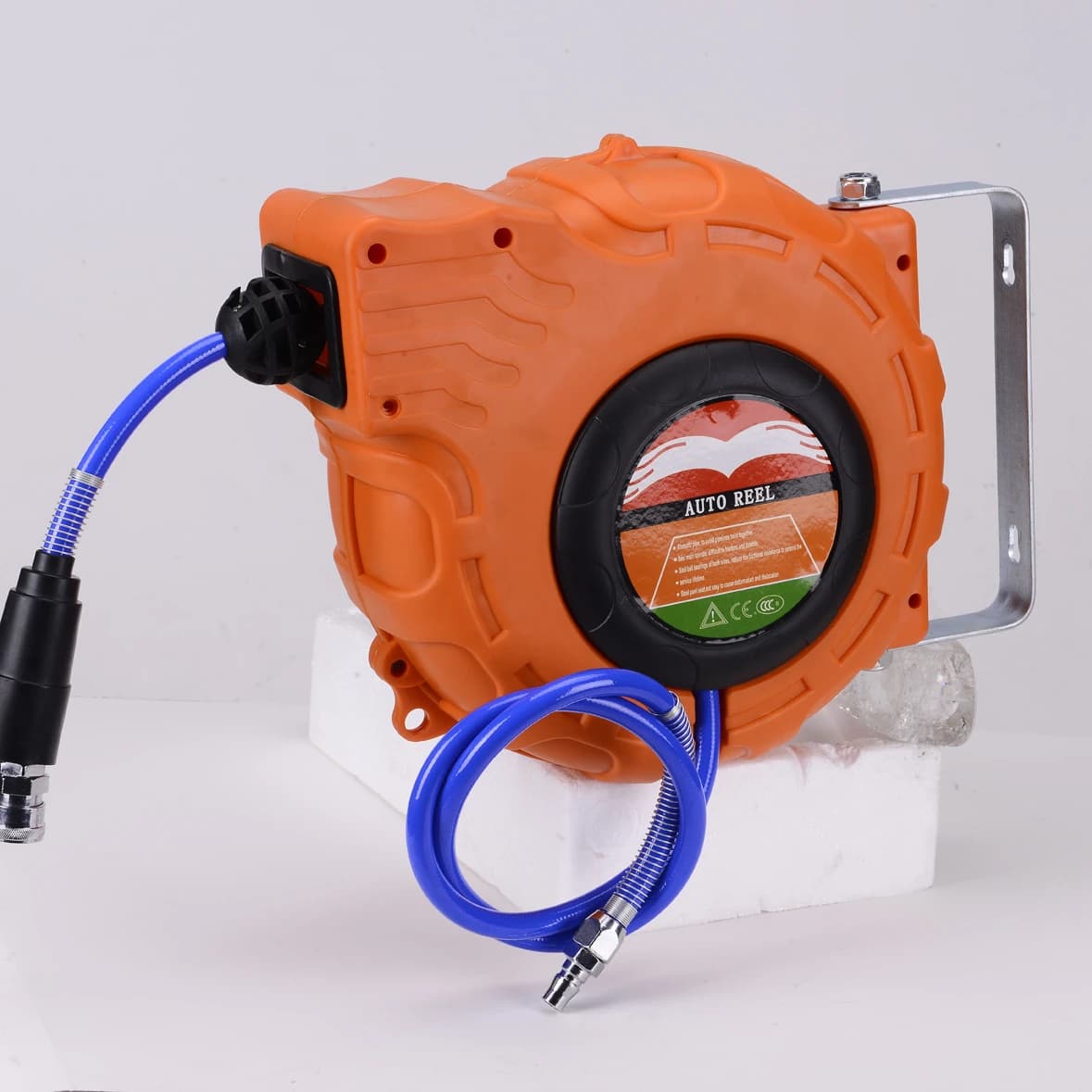 Retractable Water Hose Reel 812mm Automatic Rewind Wall-Mounted Garden Hose Reel With 180 Rotating Bracket
