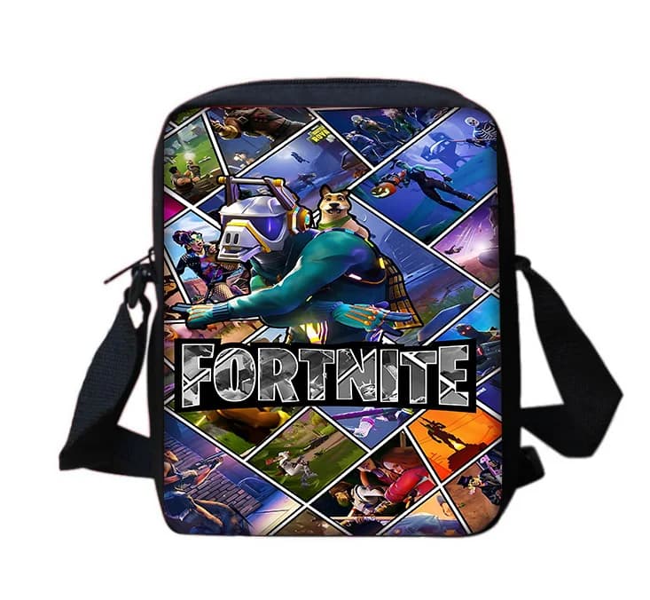 Boy Girls Printed Shoulder Messenger Bag Child Casual Handbag Men Hot Game Design-F-FortniteS Women Phone Bag Shopping Bag