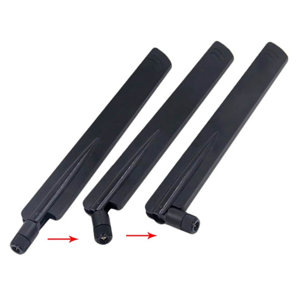 ABKQ-18 Antenna Wi-Fi 2.4GHz con Amplificatore di Segnale, Connettore per Router WLAN, Nero