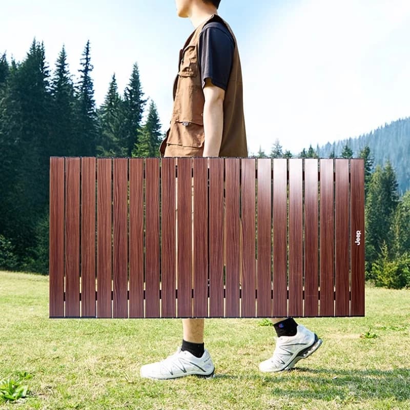 Tavolo da esterno per adulti nordico Gamba da balcone Tavolo da pranzo portatile Tavolo da campeggio Cortile Arredo Giardino Set di mobili da giardino