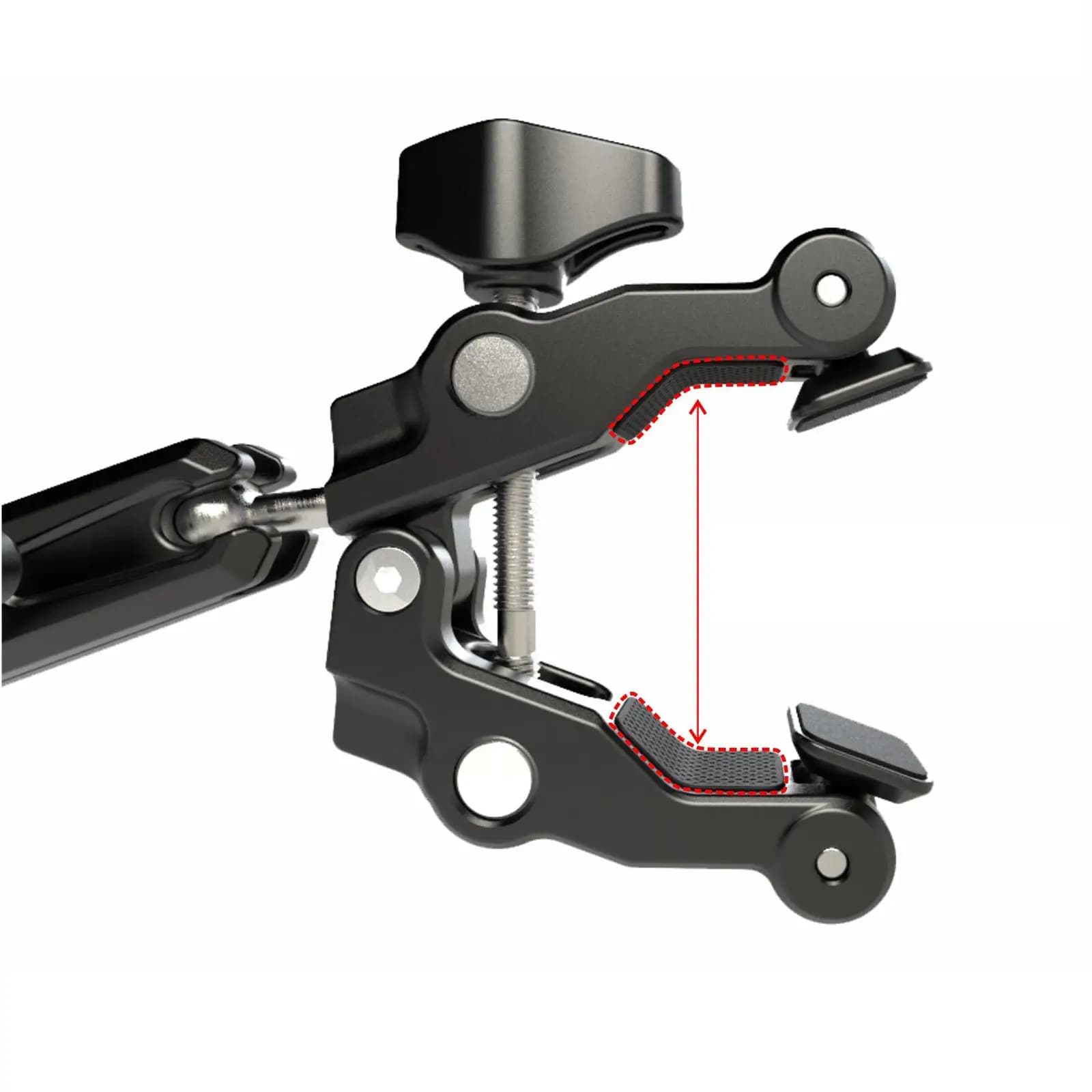 Adattatore per morsetto per fotocamera, accessori per attacco a testa sferica per fotocamera DSLR, rig per fotocamera, supporto per luce da studio fotografico, manubrio bici, recinzione
