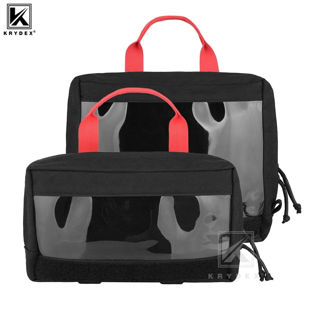 KRYDEX S/L Custodia vuota trasparente con inserto superiore, kit medico di sopravvivenza all'aperto per riporre oggetti medici da viaggio in campeggio per borsa di pronto soccorso D3