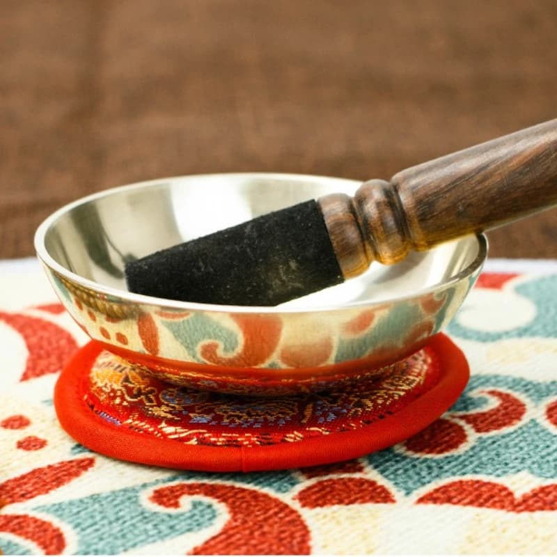 Meditation Singing Bowl Copper Handmade Mindfulness Singing Bowl Sound Healing Yoga Bowls Relaxation Percussion Instruments
