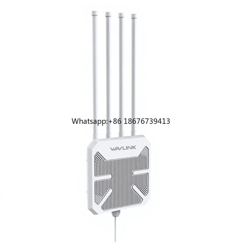 WiFi 6 AX1800 Dual-Frequency Long-Range 4-Antennas 300m Coverage IP67 Waterproof Wireless AP Repeater Amplifier