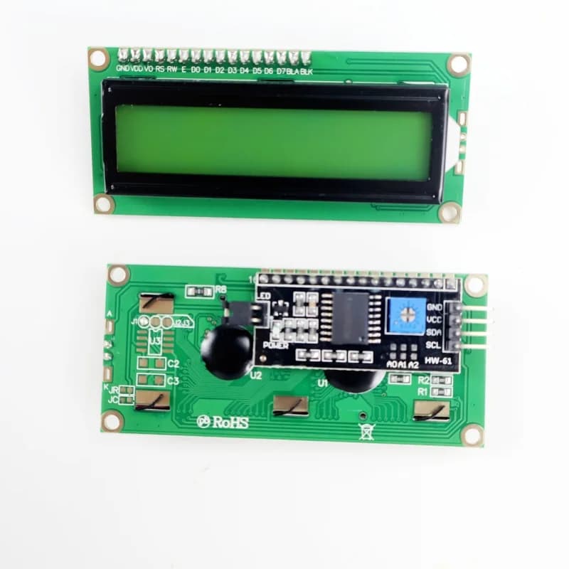 LCD Module1602 1602A Blue/Green Screen LCD Display 16x2 PCF8574T PCF8574T IIC I2C 5V Interface for Arduino
