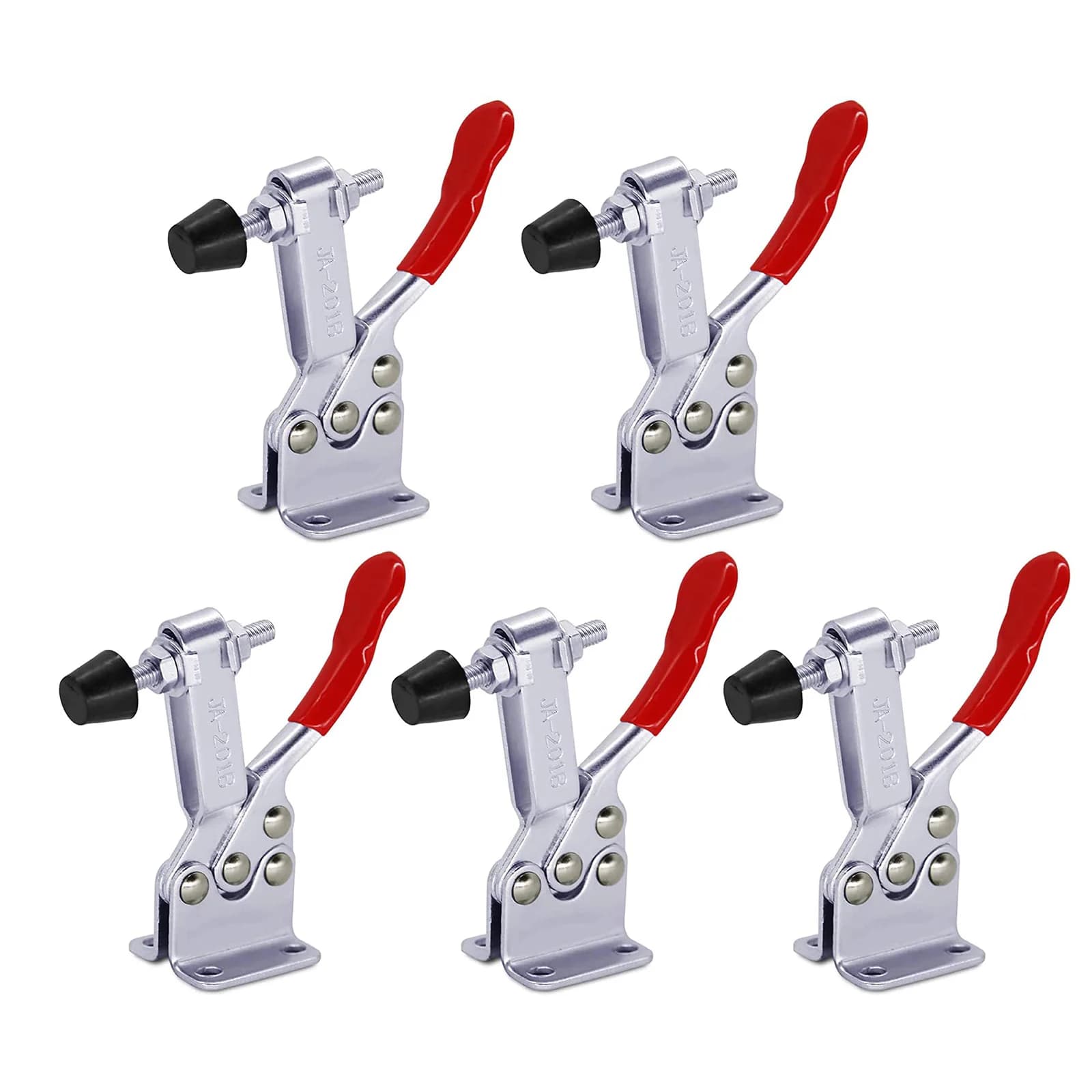 2/4/8pc Horizontal Toggle Clamp Quick-Release Toggle Clamps Set 27KG Vertical Toggle Clamp Hand Clip Tool Clamps for Woodworking