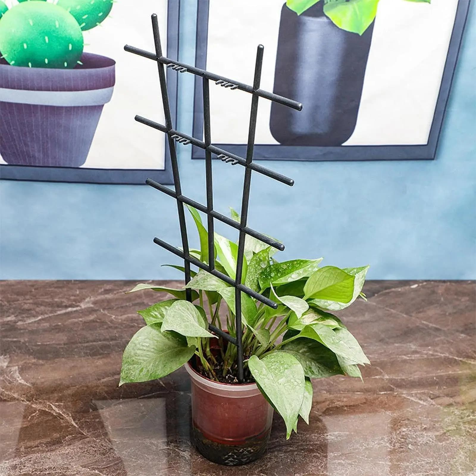 Plant Climbing Trellis Accessory Reusable, Plant Climbing Support, Potted Plant Rack for Balcony Flowers Indoor Outdoor