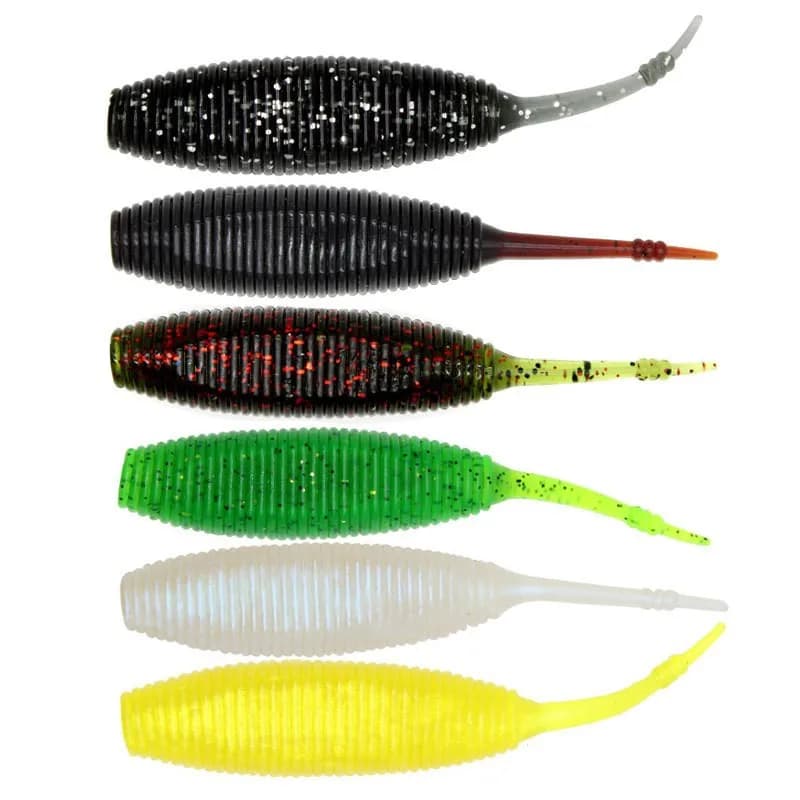 Fishing riches Floating soft bait Moscow Pupa Verme 9 cm 8 g Artificial baits Vite Grub Fat Ago Coda Lotto 5 Pieces SALE