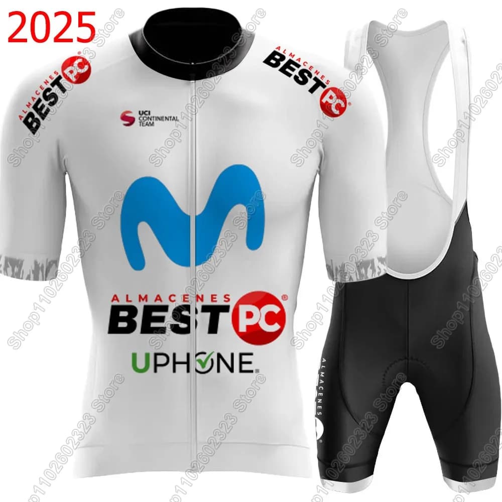 M Best Pc Rro Team 2025 Cycling Jersey Set Men Summer Cycling Clothing Road Bike Shirts Cycling pants MTB Ropa Maillot