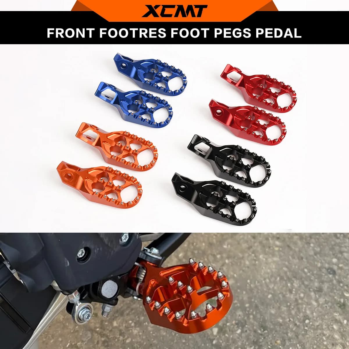 Pedane Poggiapiedi Forgiate per KTM 2024 2025 2026 EXC300 EXC EXCF XCW 125 250 300 350 450 500 SX SXF XC XCF
