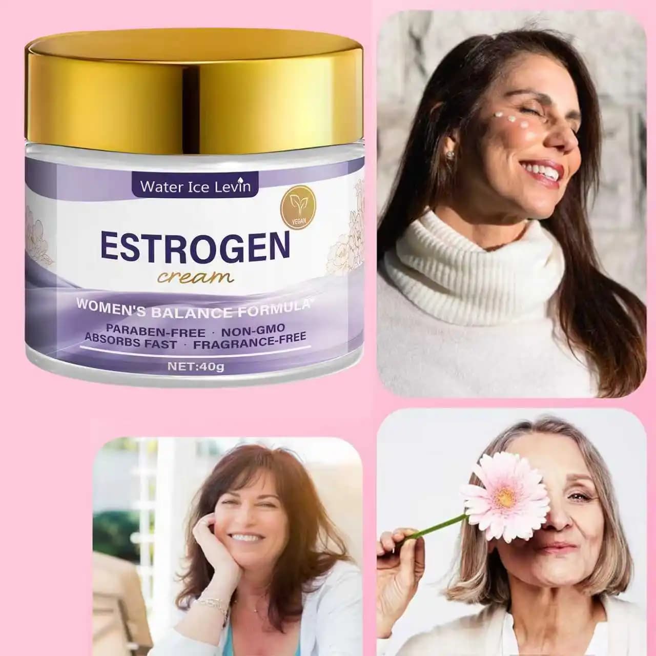 Estrogen Cream with Bee Veil and Collagen - Intense moisturizing facial treatment for soft and safe skins, 60g