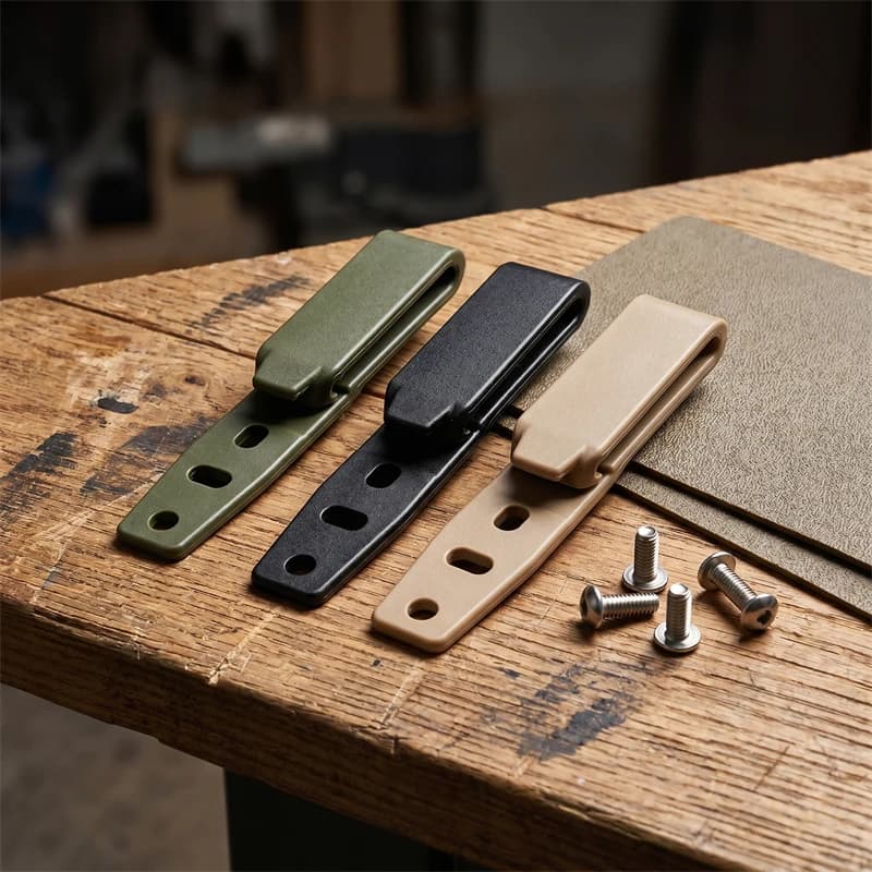 Kydex gun holster belt clip - K sheath back clip - Suitable for DIY knife sheaths and MOLLE accessory mounting clips