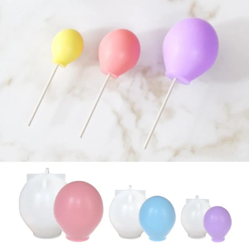 Balloon Candle Aromatherapy Plaster Silicone Mold DIY Candy Cookie Chocolate Cake Decoration Baking Molds Handmade Birthday Gift