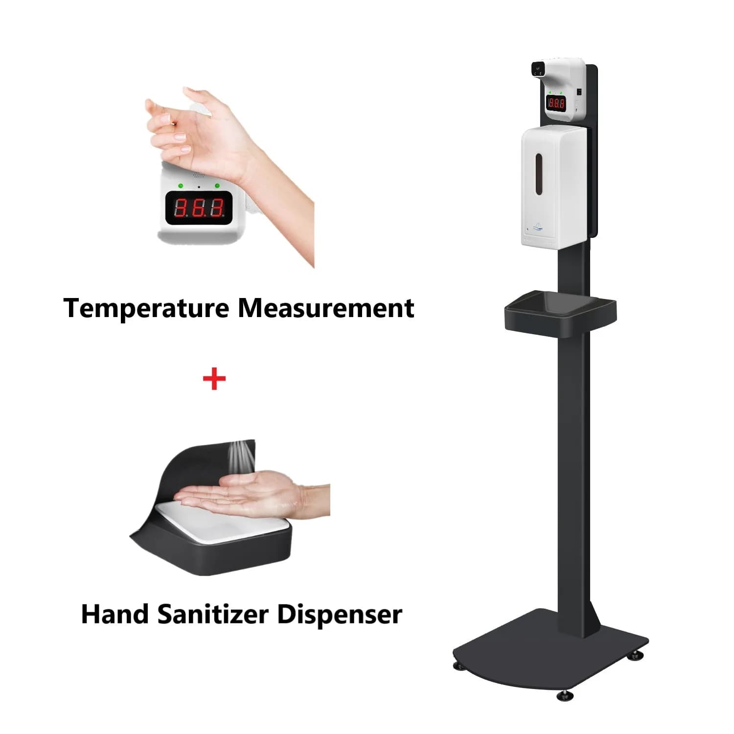 Automatic Hand Sanitizer Sensor Temperature Thermometer
