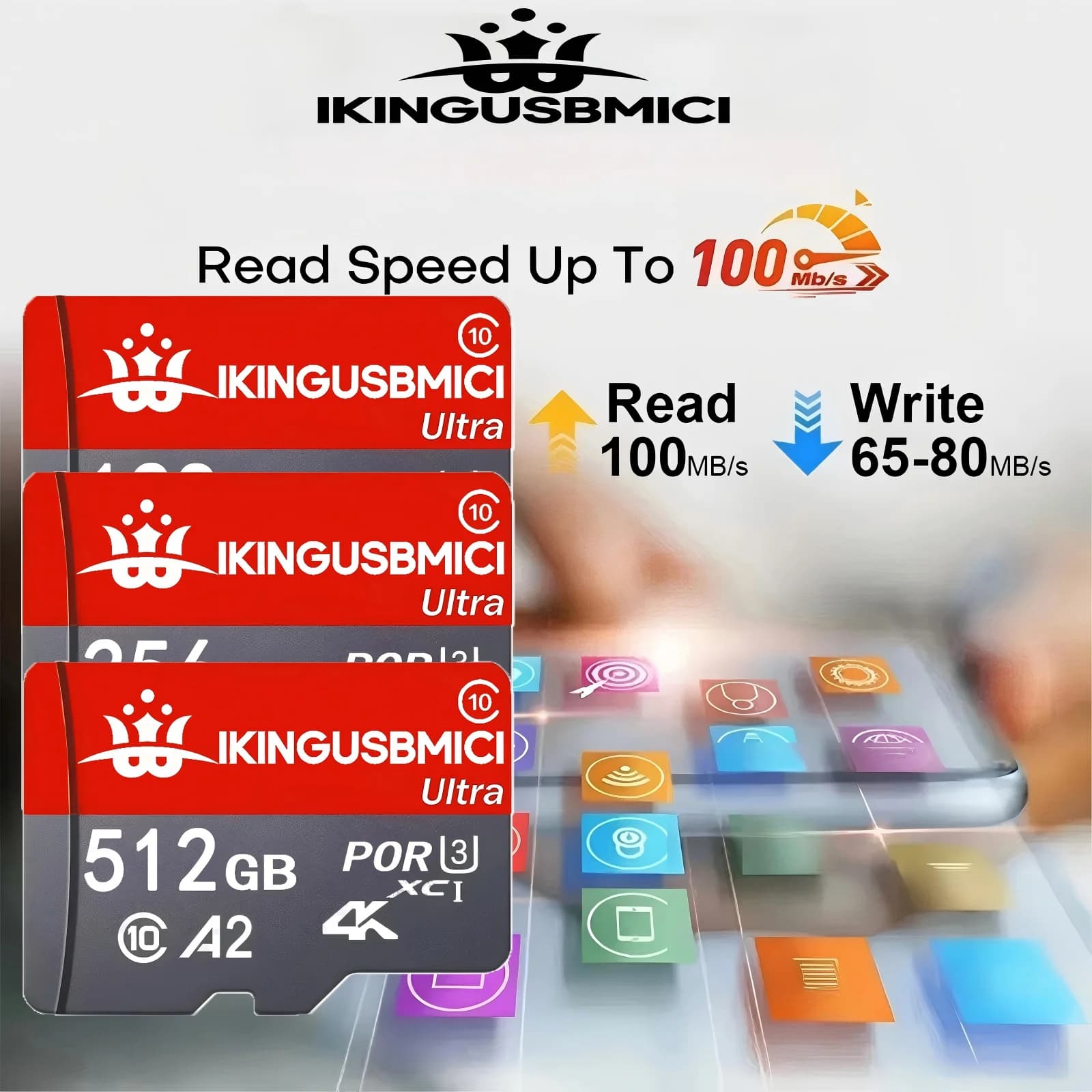 Phone Uhs-i Quality Fast Original Card U3 Memory for High Class Quality 32-64-128-256-512gb Sd Micro Speed Mini 10 High Reliable