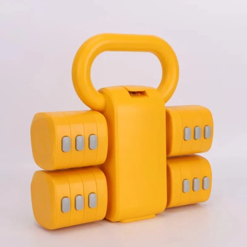 2 in 1 set of kettlebells with multifunction adjustable handlebars
