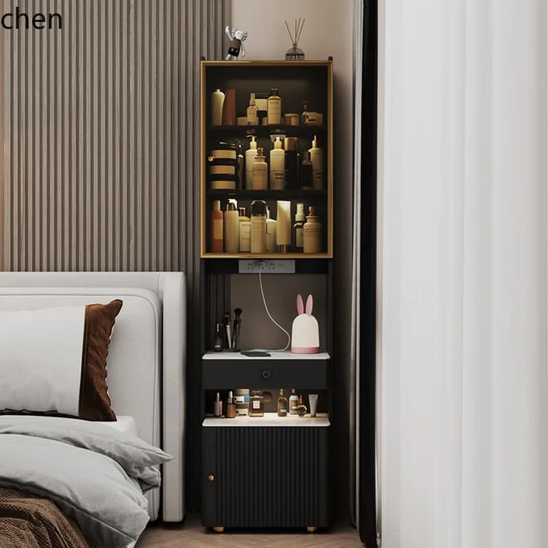 Comodino con serratura intelligente per camera da letto HXL, libreria sicura, armadietto alto integrato