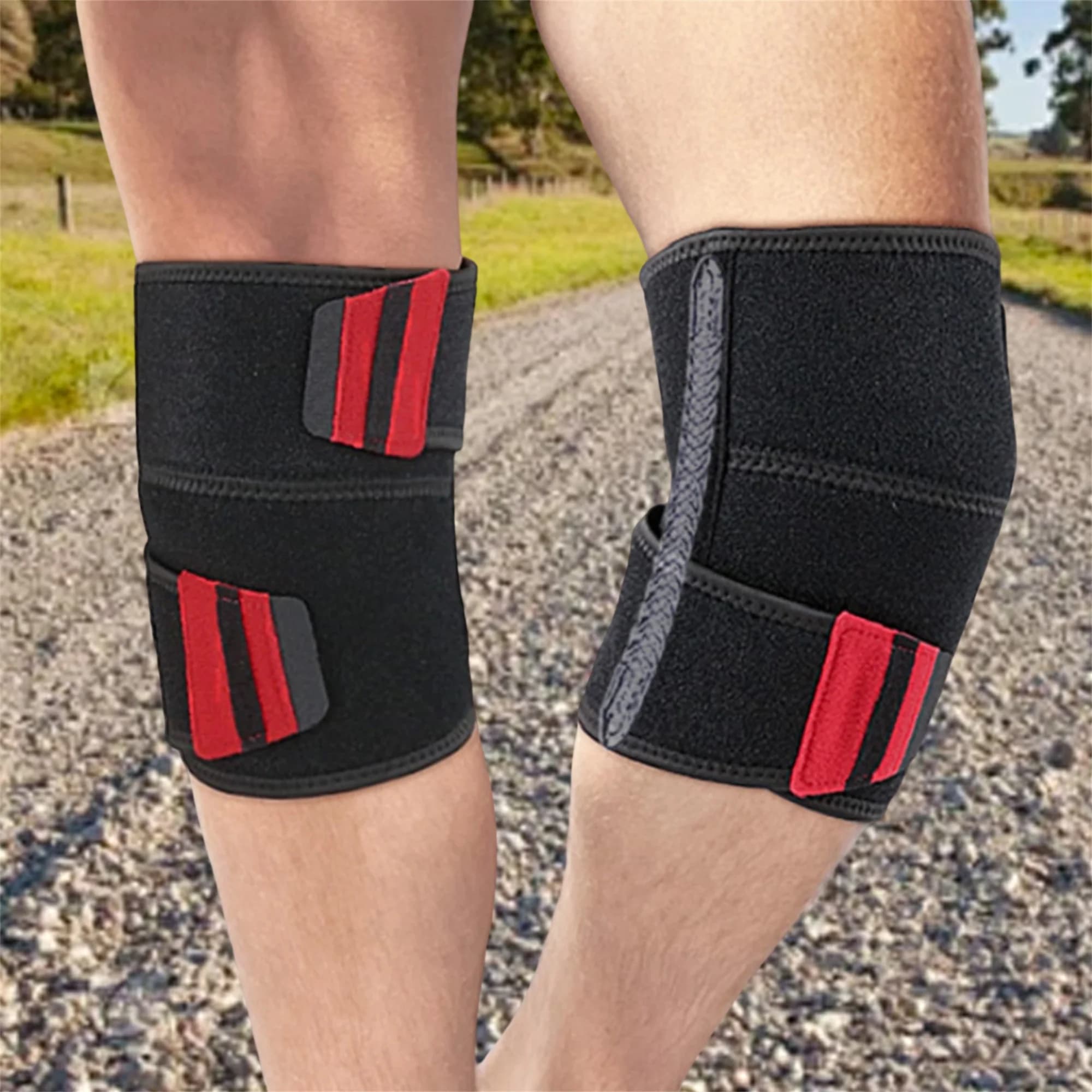 Ginocchiera unisex per corsa e sport: manica di compressione regolabile per alleviare il dolore articolare e prevenzione delle infortuni