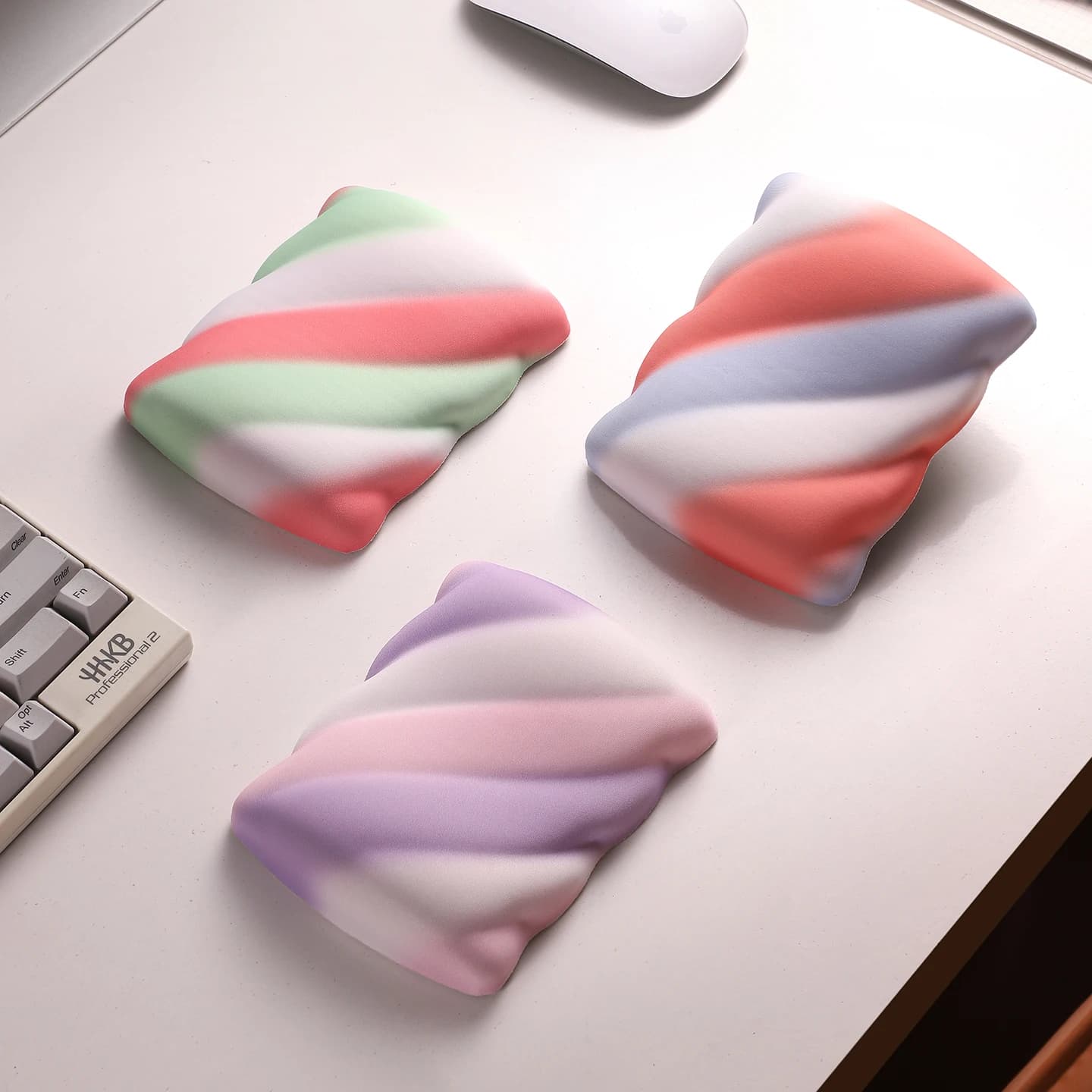 Poggiapolsi per mouse Base ergonomica in memory foam antiscivolo Base in gomma Supporto per poggiapolsi per tastiera e poggiapolsi per tappetino per mouse per computer