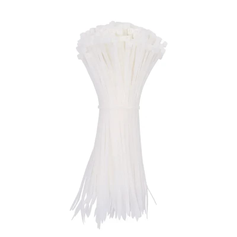 250 pz 5x300mm Fascette per cavi Zip Fascette in nylon autobloccanti Fascette in plastica nera Avvolgimento per cinghia autobloccante Organizzatore Fissare il cavo
