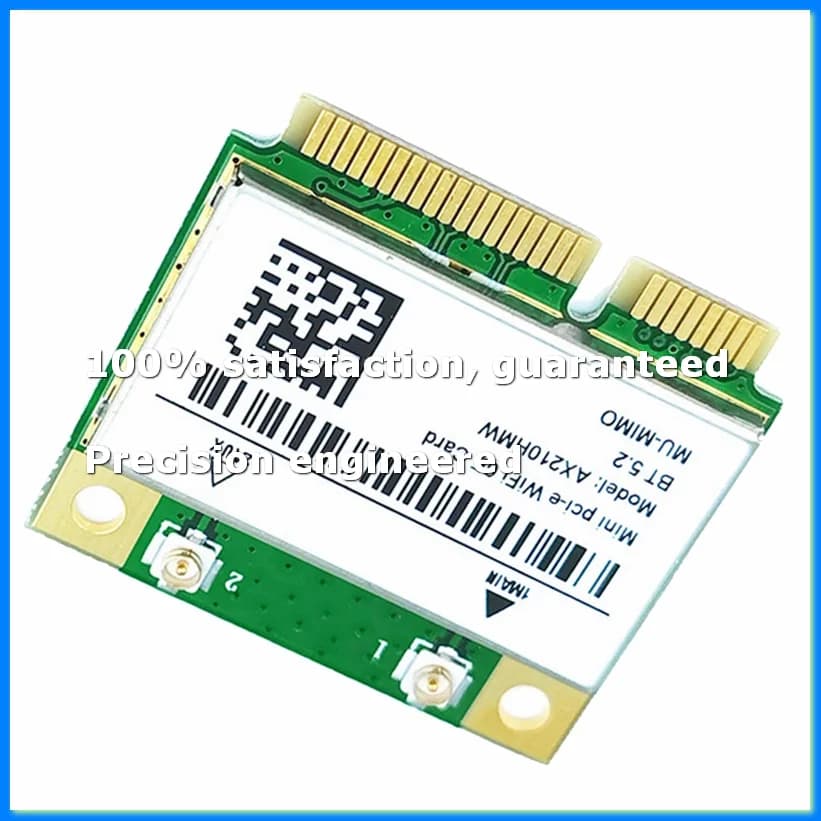 AX210HMW WiFi Card with Antenna WiFi 6E Mini PCI-E AX210 802.11Ax/Ac 2.4G/5G/6Ghz BT5.2 Wireless Adapter for Laptop-A69M