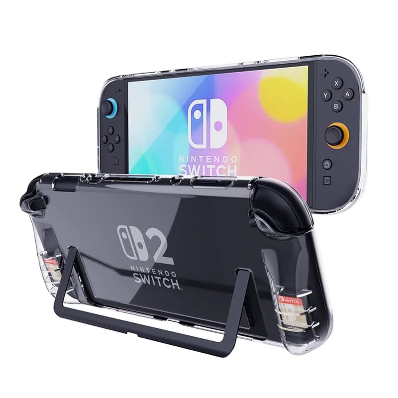 Custodia protettiva trasparente in TPU + PC per Nintendo Switch 2 Accessorio protettivo antiurto