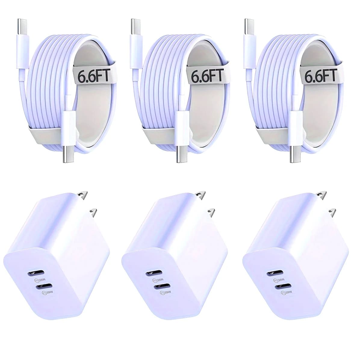 Per caricabatterie IPhone16, caricatore rapido da muro tipo C da 40 W con cavo USB-C da 6,6 piedi per IPhone16/15/15 Plus/15 Pro/15 Pro Max, iPad
