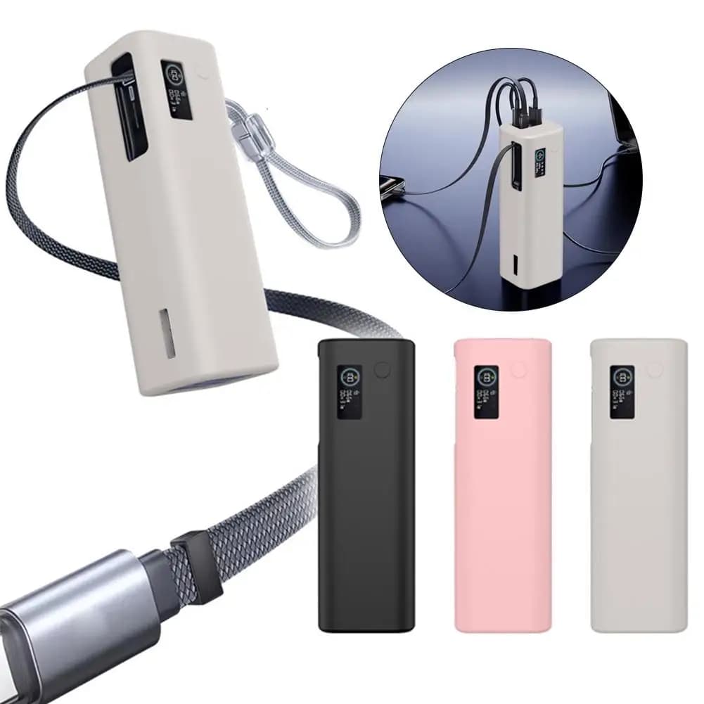 Custodia in silicone per power bank Baseus 25000mAh, antipolvere, resistente, protettiva, con custodia da viaggio e borsa portaoggetti