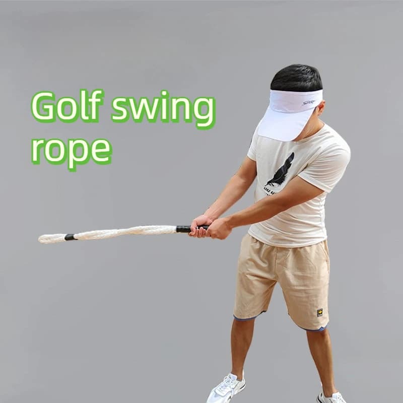 Corda fisica per altalena da golf portatile Correttore per altalena da golf leggero Allenatore di palline per pratica per principianti Attrezzatura sportiva professionale