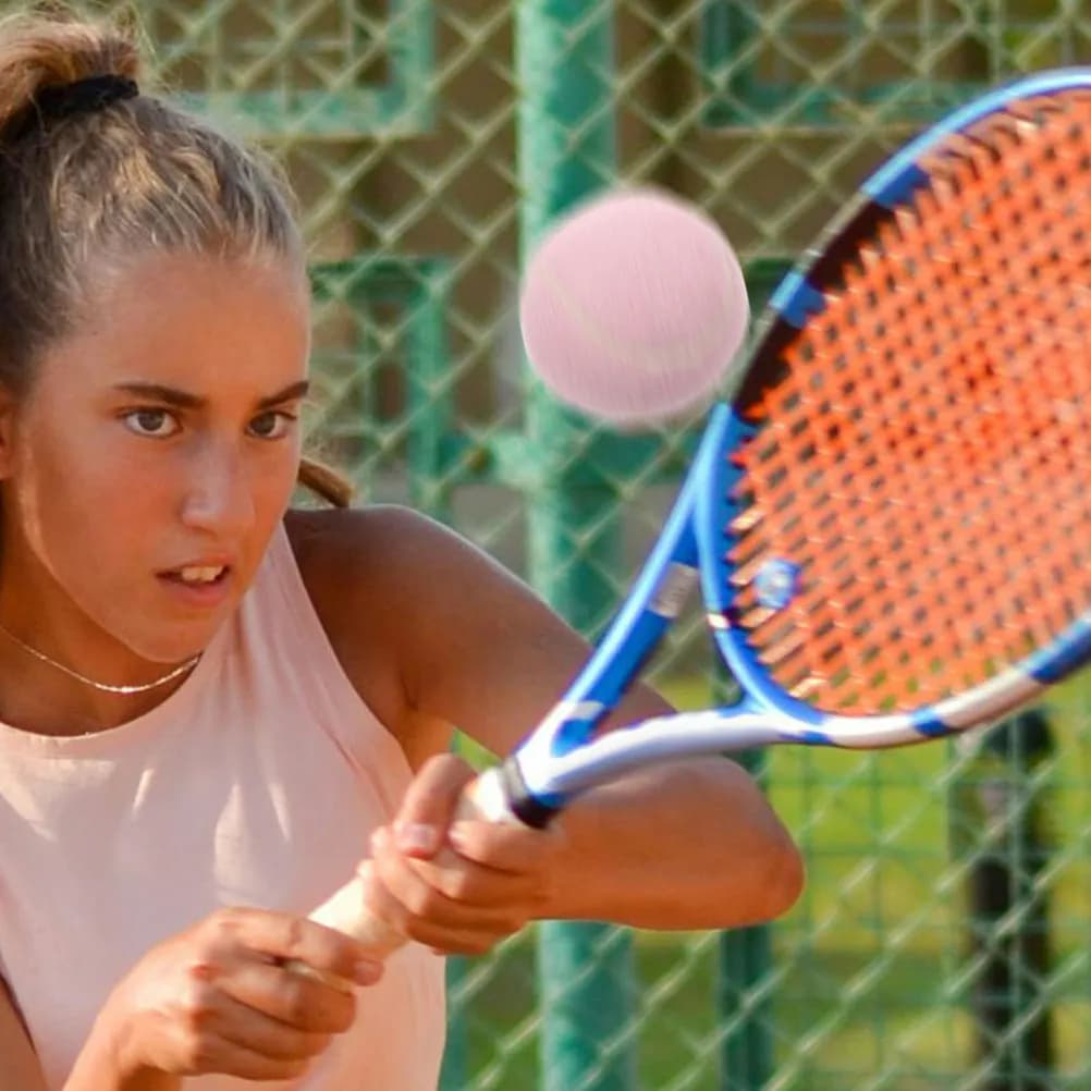 6 Palline da Tennis Rosa Chiaro per Principianti, Ideali per Ragazze e Giovani, per Allenamento e Pratica, Palline Elastici Rimbalzanti per Campo da Gioco