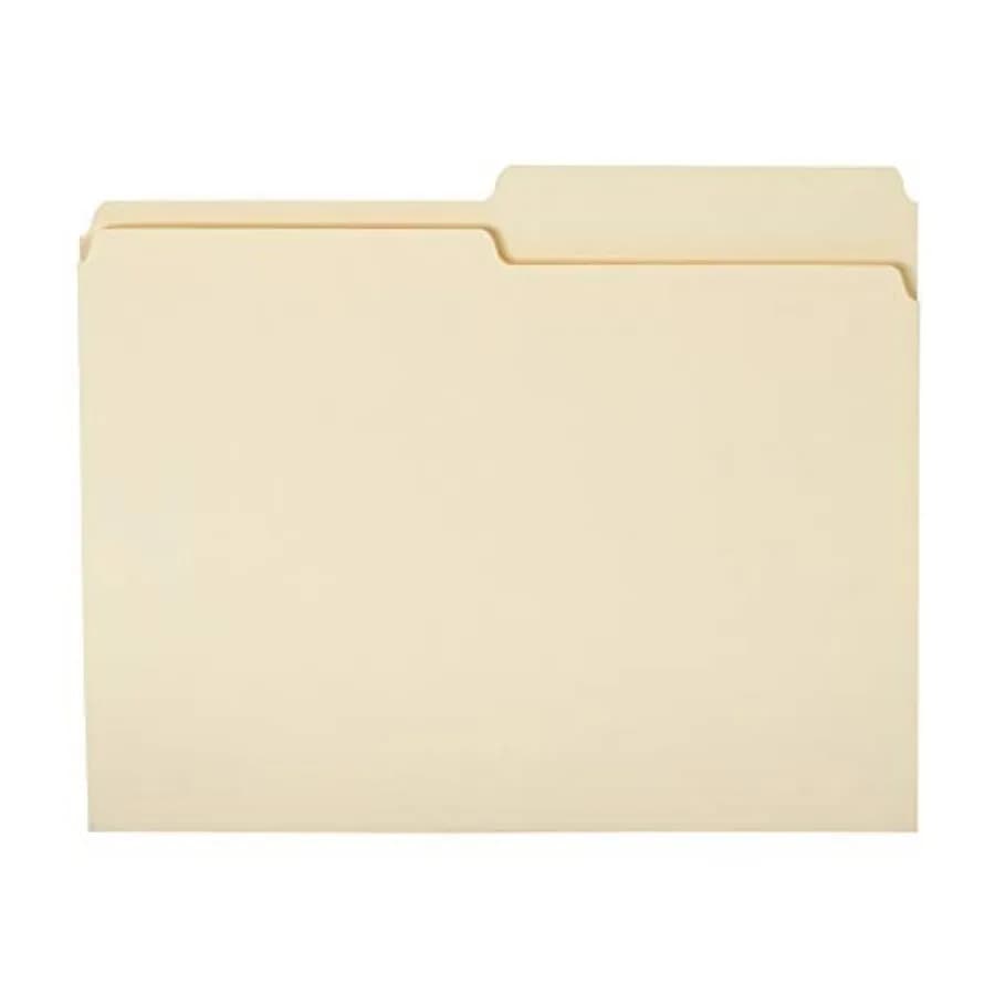 Cartelle portadocumenti, formato Letter, con linguetta a 1/2 in posizione sinistra e destra, 8,5 x 11 pollici