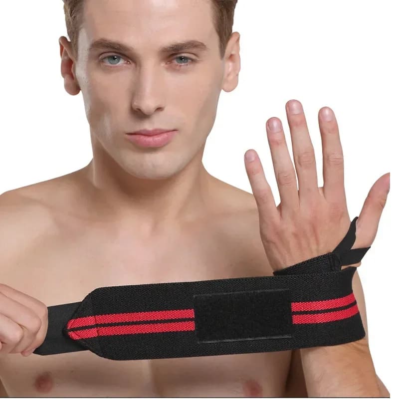 1PC cinturino per pressione per esercizi elastico per polso pressione del polso sollevamento pesi sport fasciatura per polso avvolgente protezione per il polso contro distorsione uomo