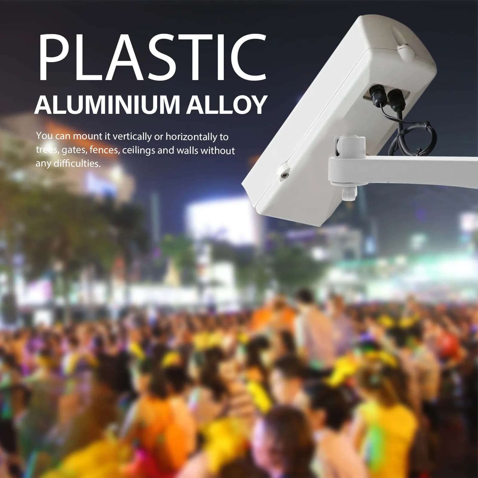 1Set Wall Mount Security Camera Bracket Adjustable Outdoor Indoor Holder Cctv Camera Rack Universal Aluminium Alloy