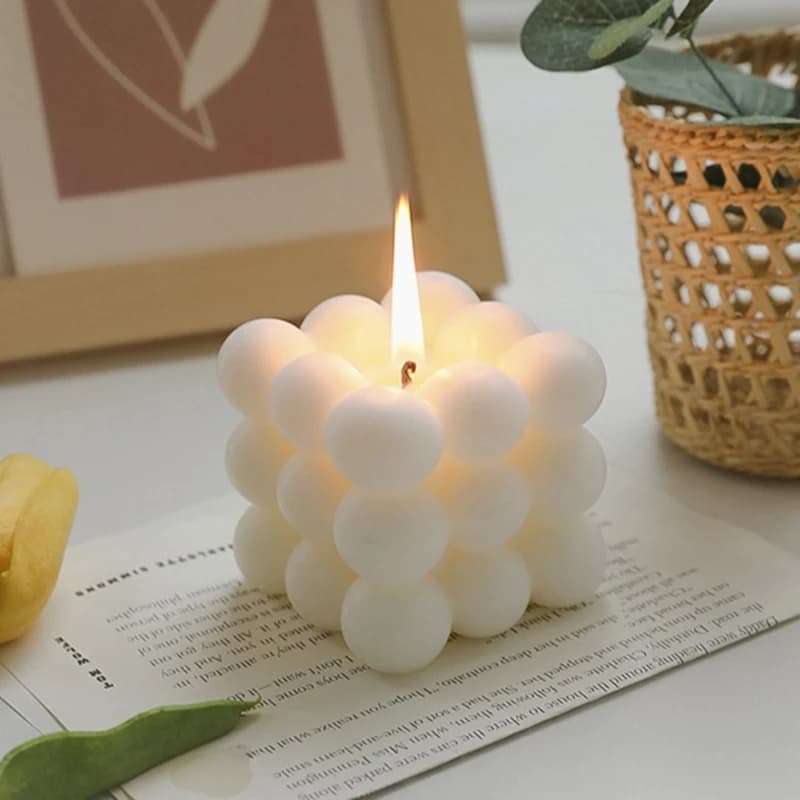 Candela Aromaterapica Creativa a Forma di Sfera in Cera di Soia, Regalo di Nozze di Alta Gamma, Oggetto Decorativo Fatto a Mano, Decora