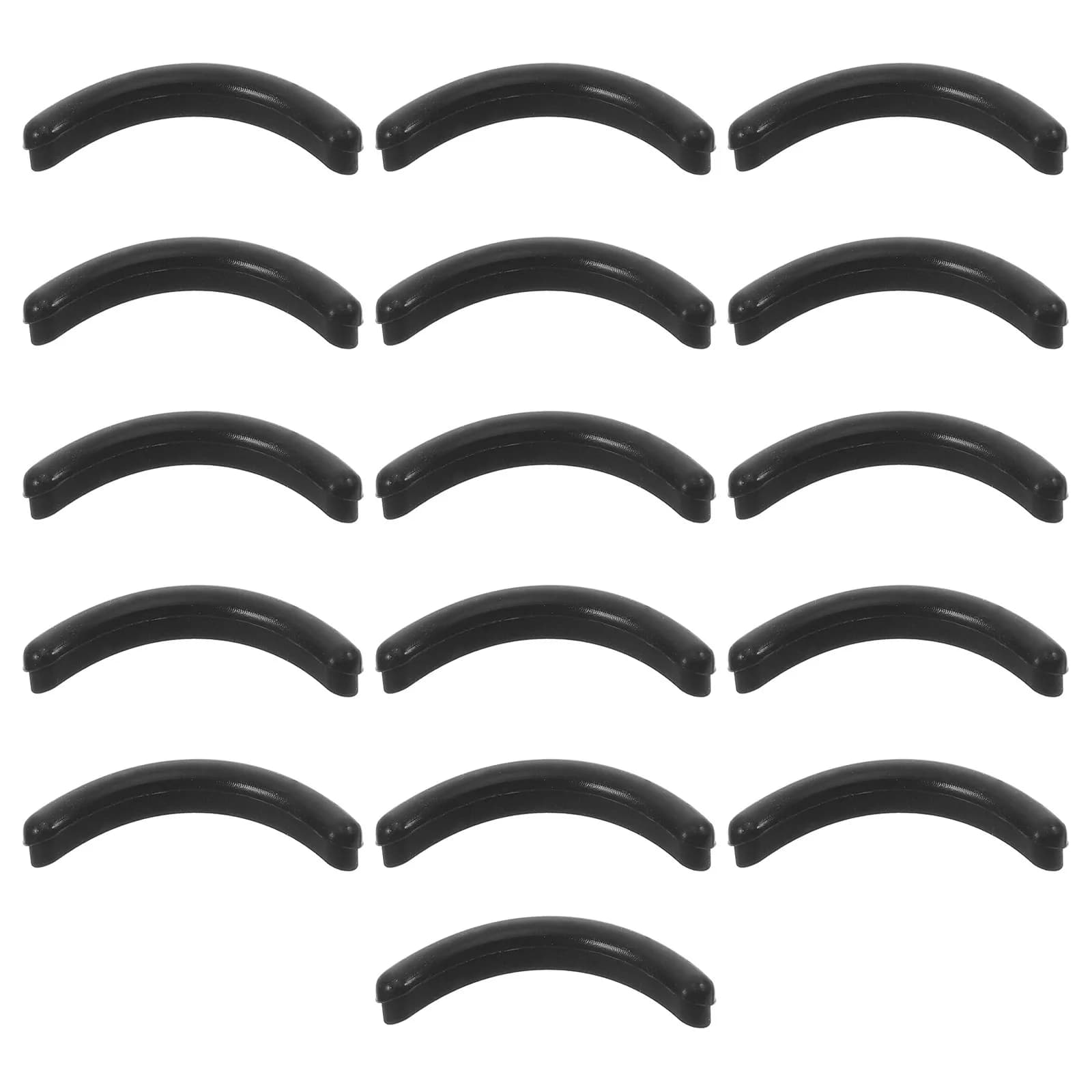 16 Piegaciglia, Soft and Confortevoli Black Silicone Spare Parts, for Mascara and Eyeliner