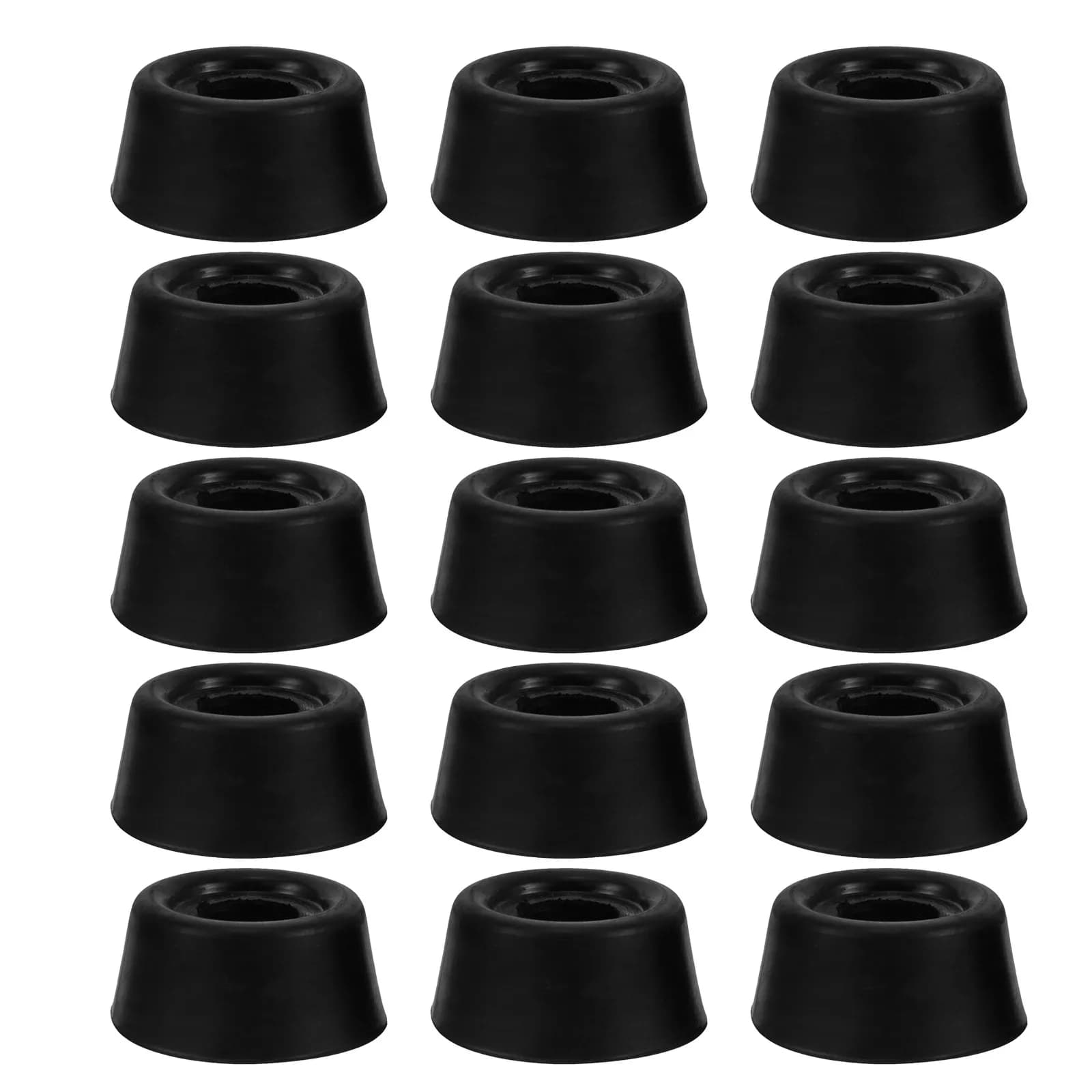 15Pcs Billiard Cue Rubber End Protector Shock Absorbing Pool Cue Bottom Cover Stick Butt Bumper Replacement Pool Rubber End Cap