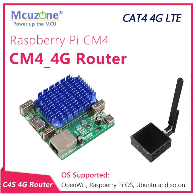 Router C4S 4G, modulo Gebaseerd Op Raspberry Pi CM4, router Openwrt Zachte Ubuntu Wifi