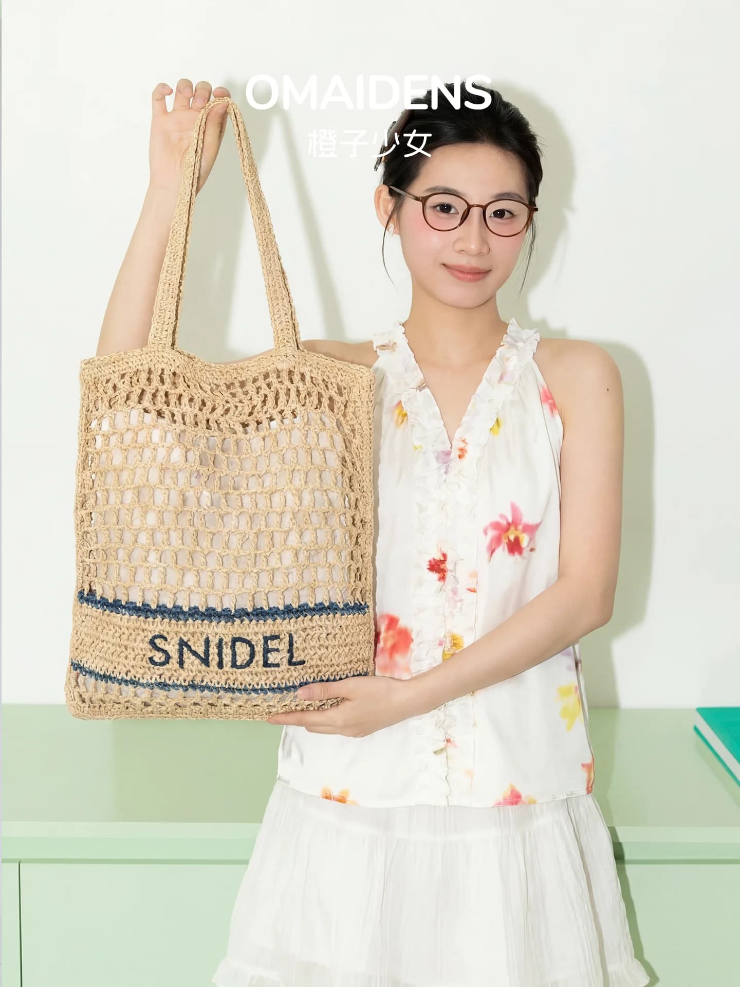 Borsa in paglia intrecciata da donna Orange Girl, popolare modello 2026, per vacanze al mare, borsa a mano casual estiva di alta gamma