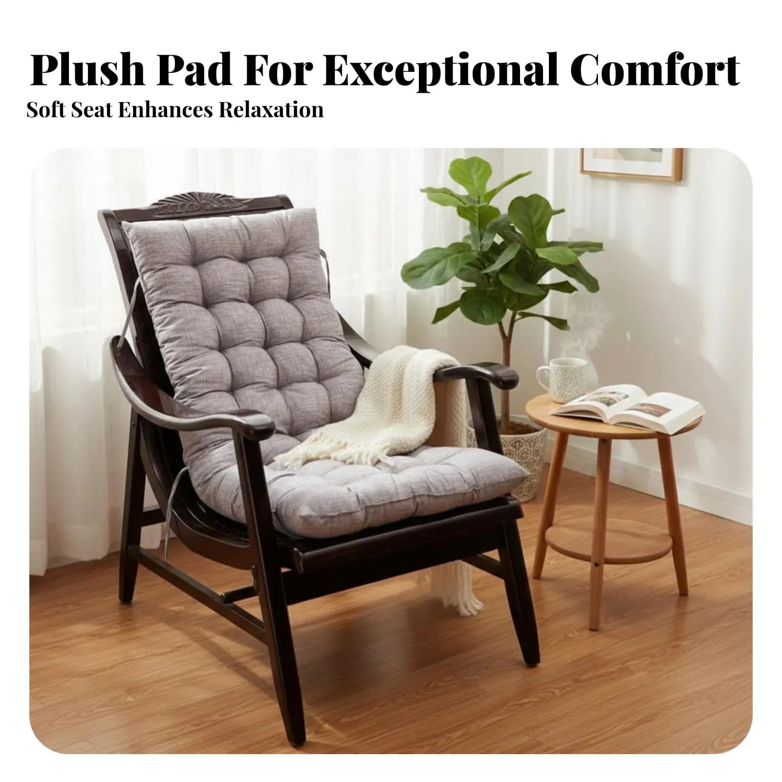 Lettino Intrecciato Regolabile con Design Ergonomico, Supporto Regolabile, Telaio Durevole e Comfort Imbottito per Proprietari di Casa