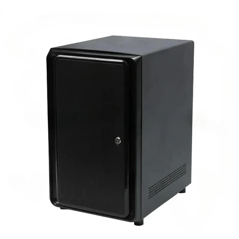 Hotsawp 8 alloggiamenti NAS MINI-ITX Telaio di archiviazione con serratura di sicurezza porta anteriore NAS08A
