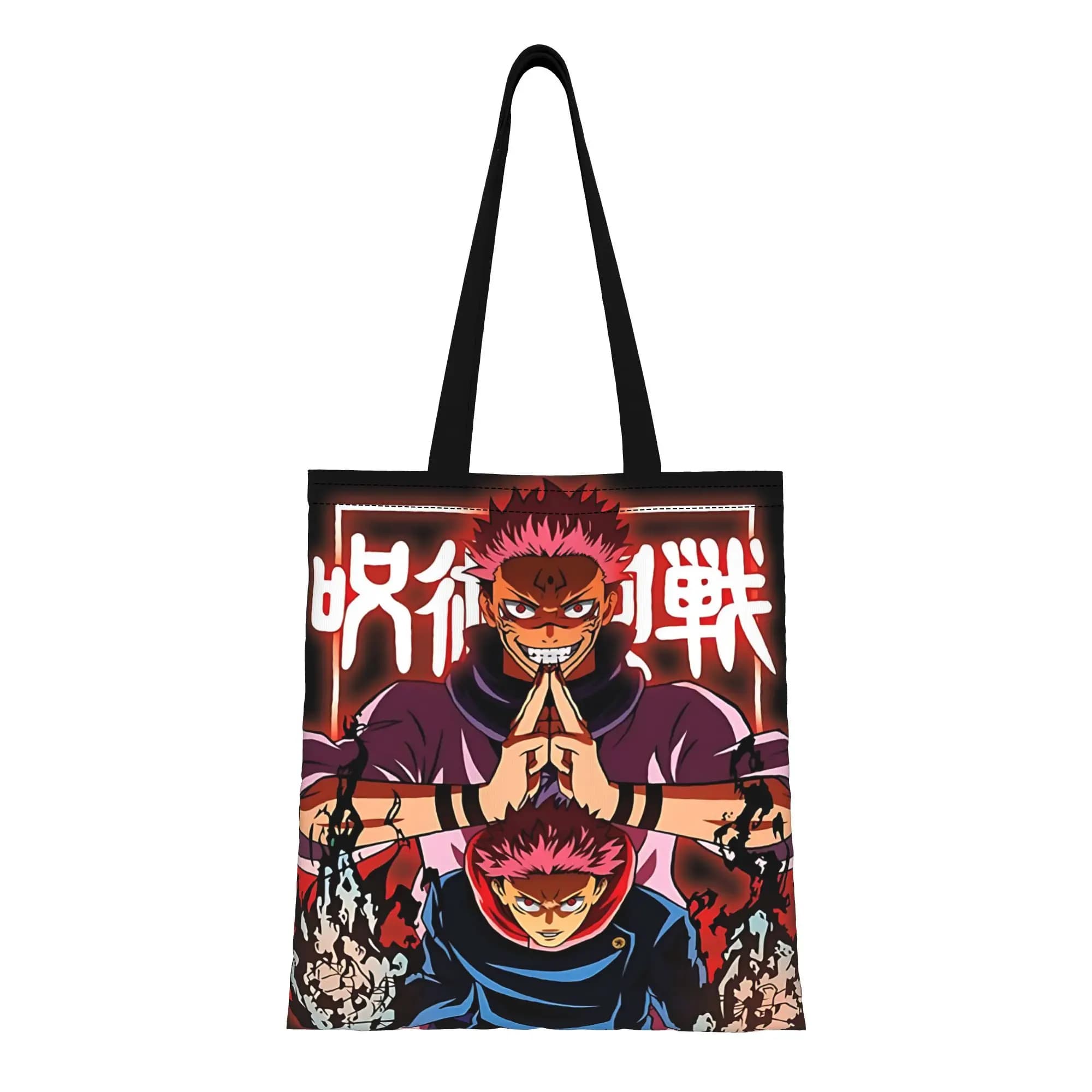 Borsa Ita per il Primo Giorno di Scuola, Borsa Tote in Tela Jujutsu Kaisen, Borsa a Spalla da Donna Funko