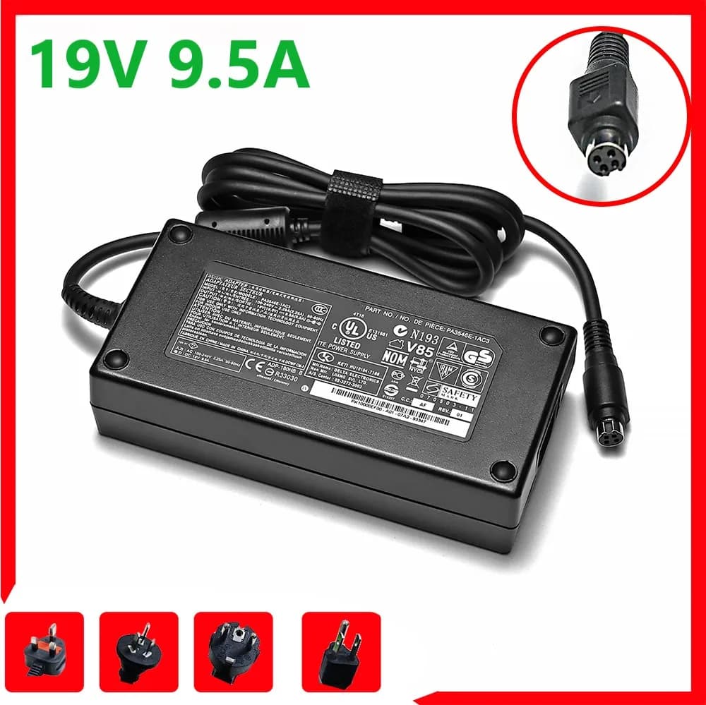 AC Adapter Charger for Laptop 19V 9.5A PA3546E-1AC3 ADP-180HB B for Toshiba Qosmio X200 X300 X305-Q706 X305-Q708