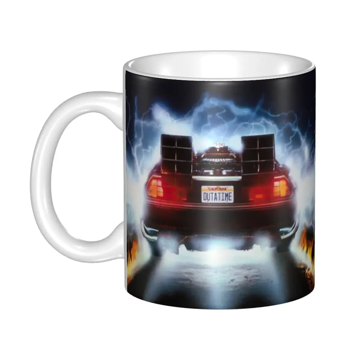Personalizzato ritorno al futuro tazze fai da te American Science Fiction ceramica tè latte tazze da caffè lavoro all'aperto campeggio boccale di birra
