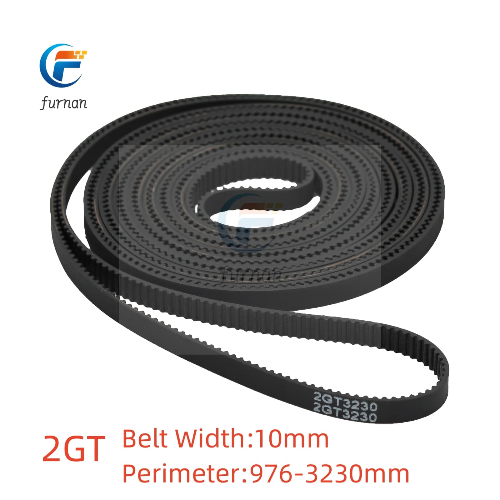3D Printer GT2 width 10mm closed ring rubber 2GT length toothed belt 976 1250 1500 2000 2220 transmission belt from 3230 mm