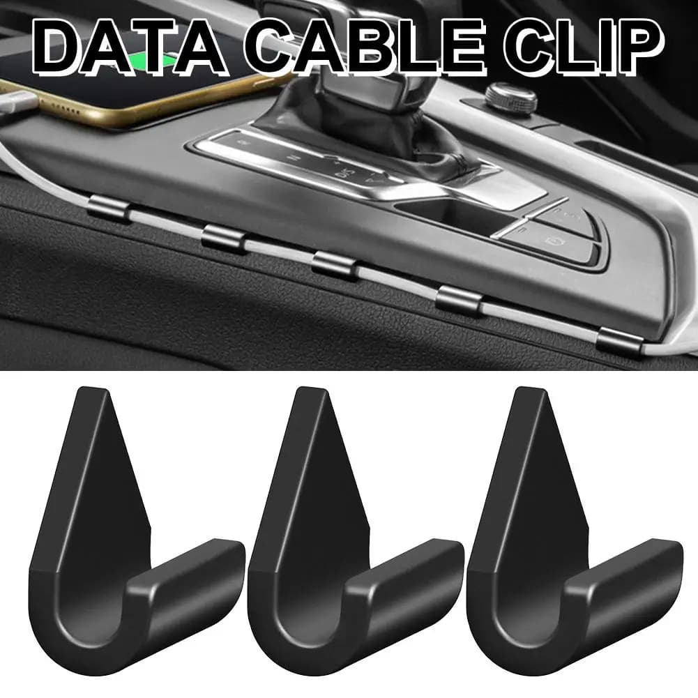 Clip di fissaggio per cavi per auto multifunzionale, fibbia per cavi per la gestione dei cavi dati di ricarica della navigazione, organizer per cavi adesivo